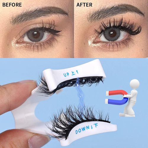 Magnetic glue-free false eyelashes