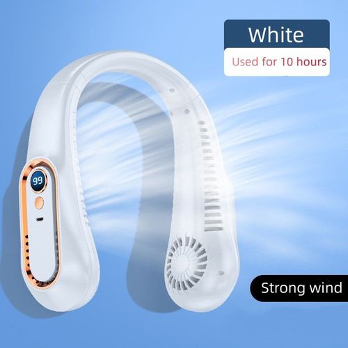 Neck hanging fan outdoor camping wearable USB charging bladeless portable charging fan
