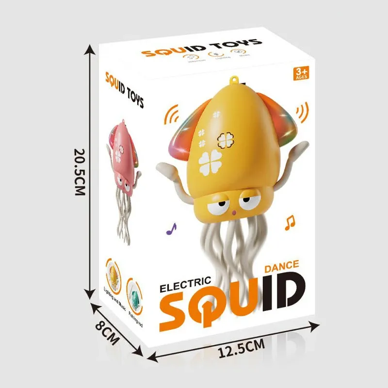 ZG New Product Rechargeable Electric Walking Squid Cuttlefish Toy Intelligence Light Music Sensing Feature Made Durable Plastic