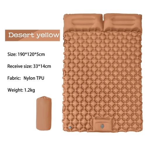 Outdoor camping travel automatic inflatable sleeping mat ultra-light inflatable camping mattress double air mattress