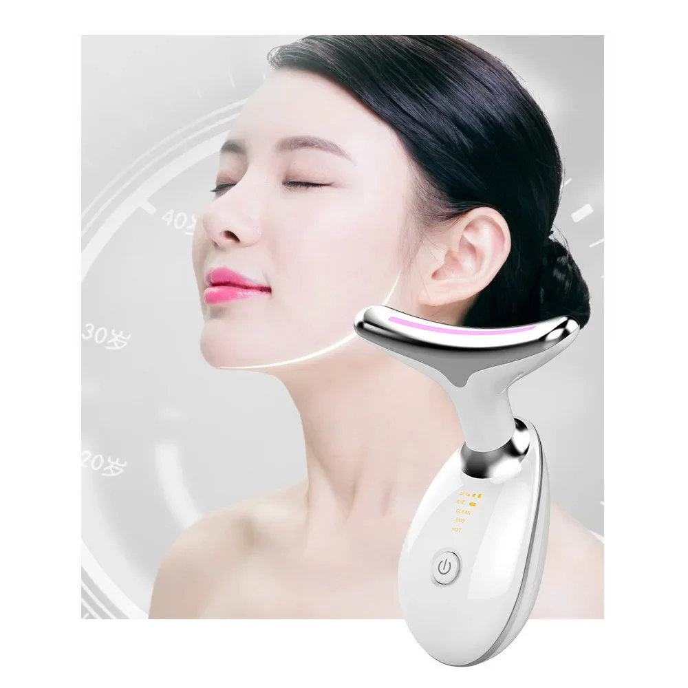 Facial and Neck Lifting Beauty Device Anti-Wrinkle Facial Massager Skin-Rejuvenating Double Chin Vibrator