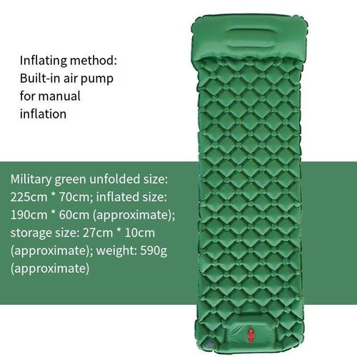 Outdoor camping trael automatic inflatable sleeping mat ultra-light inflatable camping mattress