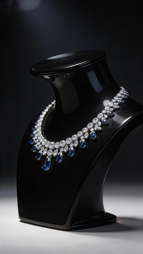 New arrival Dubai Ghana Nigeria Wedding Jewelry Display Set Luxury Necklace Earrings Cubic Zirconia Bridal Jewelry Sets