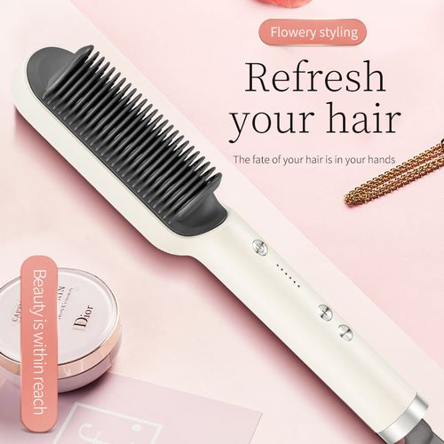 Bestselling hot K.SKIN Brand direct shipping comb portable infrared two-in-one straightener comb electric straightener