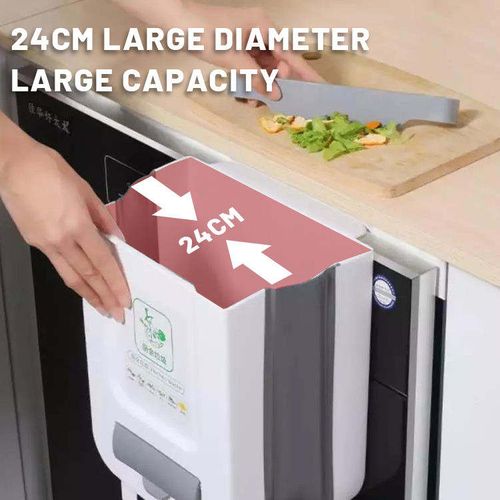 Wall-mounted kitchen trash can