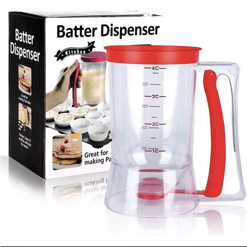 New Bestselling Rice Cereal Flour Automatic Distributor Cupcake Handheld separator Batter funnel measuring cup baking tool
