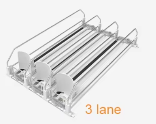 Refrigerator beverage automatic pusher