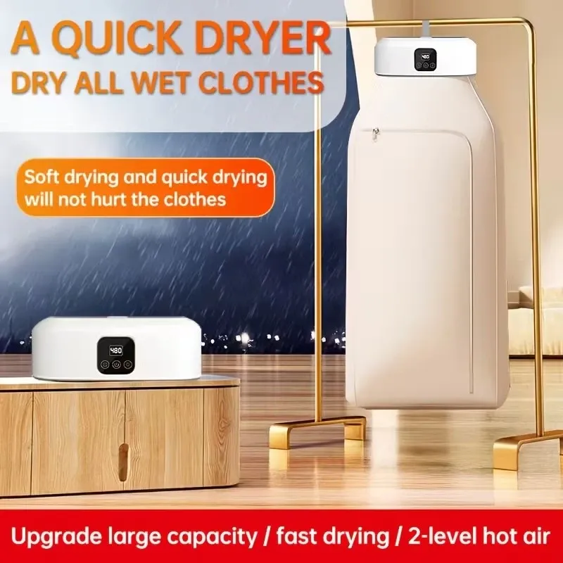 Home Appliances KH-10 Foldable Portable Clothes Dryer 600W Electric Dryer for Laundry Clothes Drying Most Selling Products