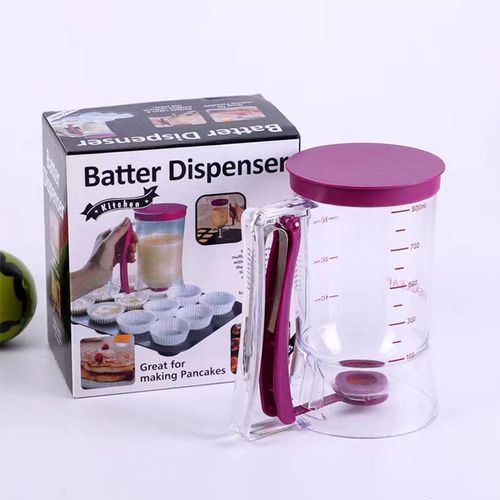 New Bestselling Rice Cereal Flour Automatic Distributor Cupcake Handheld separator Batter funnel measuring cup baking tool