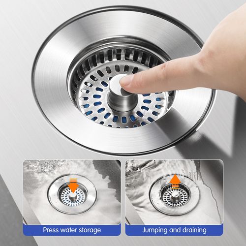 Anti-clogging sink