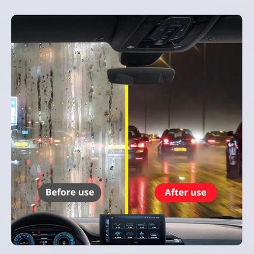 Car glass oil film cleaning brush