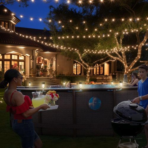 Hot selling waterproof outdoor solar landscape swimming pool lighting LED solar lawn light walkway garden patio swimming pool light