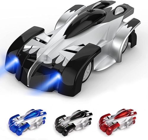 Wall climbing remote control racing car