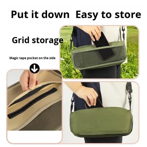 Foldable backpack stool
