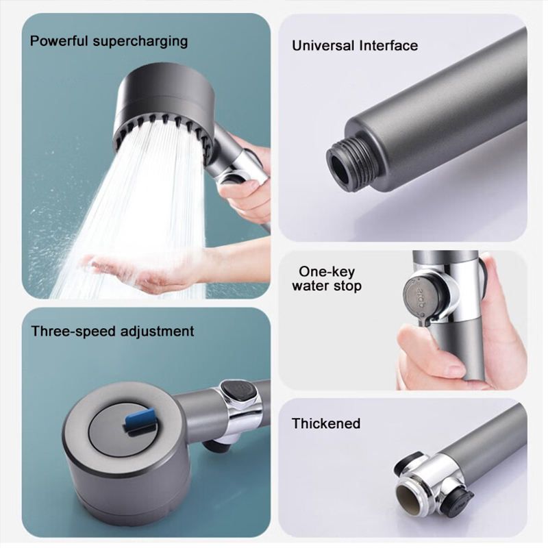 Bestselling hot sale new ABS high-pressure massage three-stage mist rain shower head
