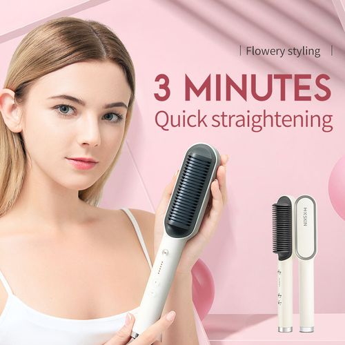 Bestselling hot K.SKIN Brand direct shipping comb portable infrared two-in-one straightener comb electric straightener