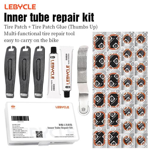 LeBycle Mtb road bike strong adhesion inner tube patch kit repair tool bicycle tire tool repair tool kit