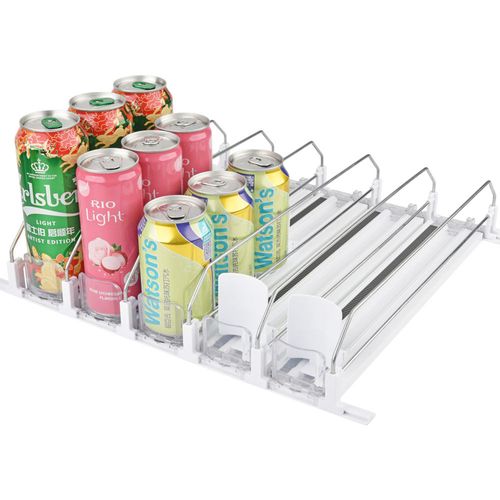 Refrigerator beverage automatic pusher