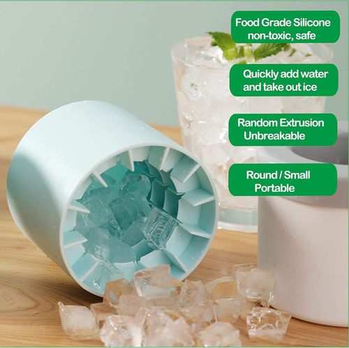 Food-grade silicone ice cube buckets, press ice maker cups