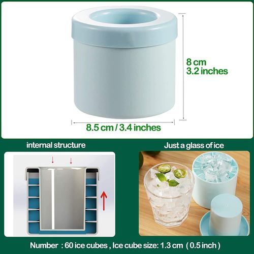 Food-grade silicone ice cube buckets, press ice maker cups