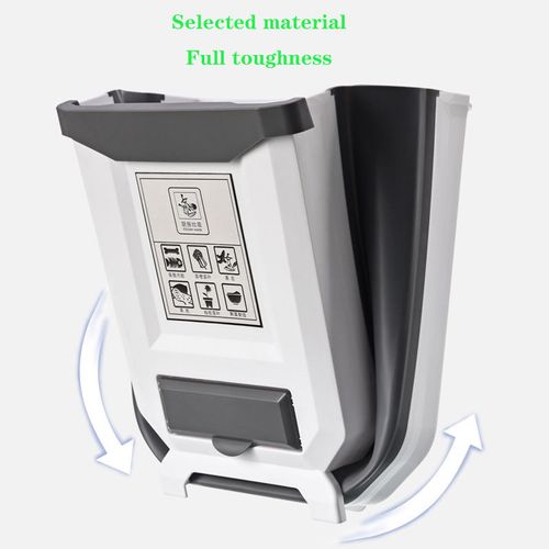 Wall-mounted kitchen trash can