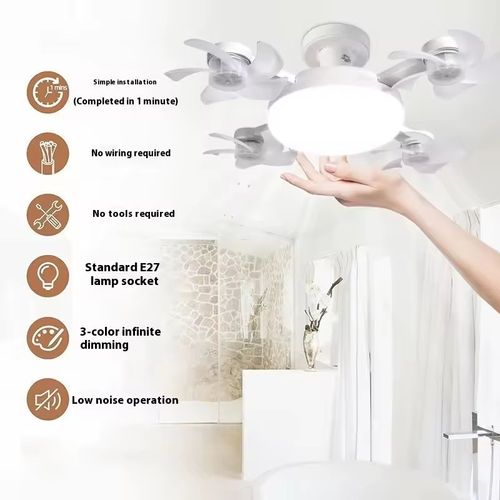 2-in-1 hanging fan light