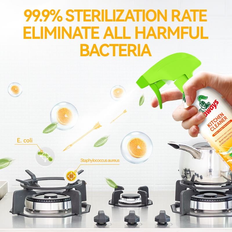 Kitchen high-efficiency degreasing cleaner