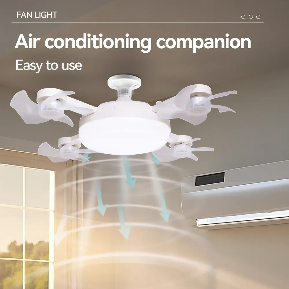 2-in-1 hanging fan light