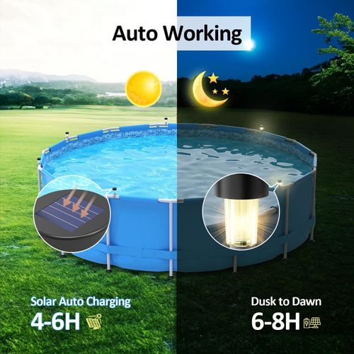 Hot selling waterproof outdoor solar landscape swimming pool lighting LED solar lawn light walkway garden patio swimming pool light