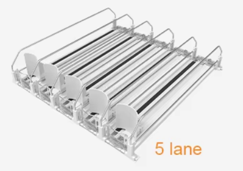 Refrigerator beverage automatic pusher
