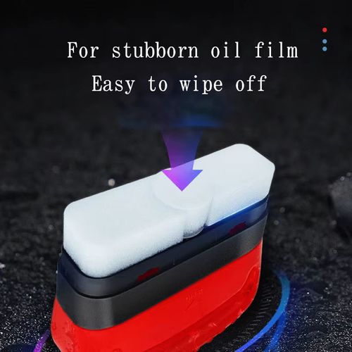 Car glass oil film cleaning brush