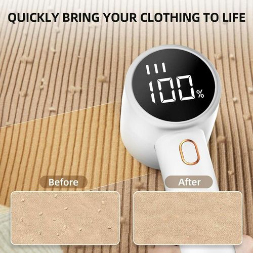 Clothes lint trimmer with display