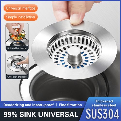 Anti-clogging sink