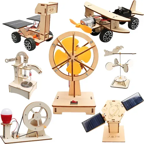 DIY 3D Assembly Wooden Puzzles Educational Toys Science Sets Physics Toys Toys for Kids