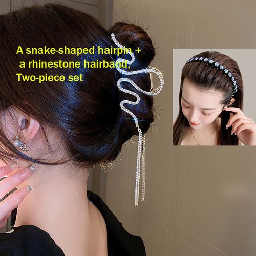 Snake-shaped wavy hair gripper - and hair styling set😍