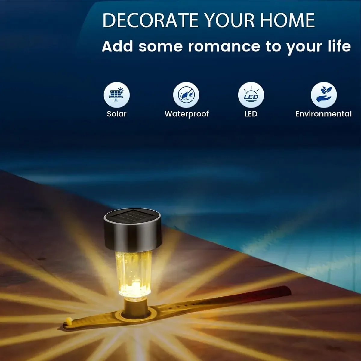 Hot selling waterproof outdoor solar landscape swimming pool lighting LED solar lawn light walkway garden patio swimming pool light