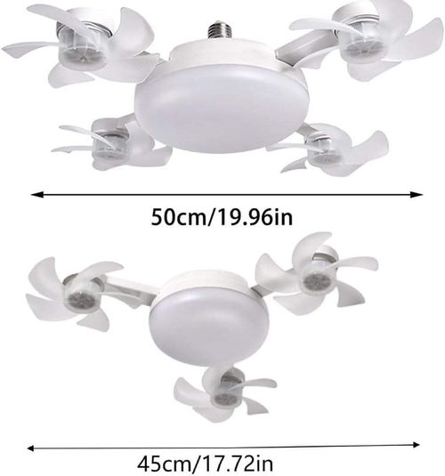 2-in-1 hanging fan light
