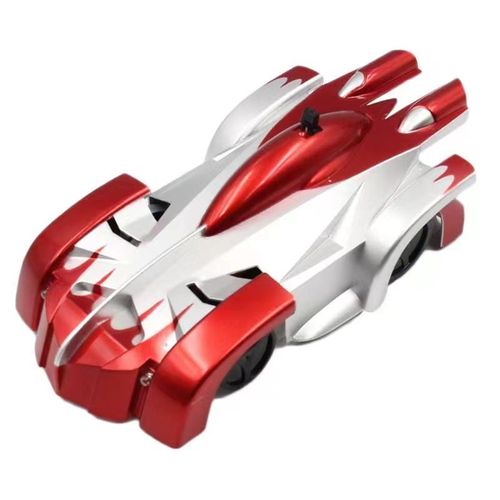 Wall climbing remote control racing car