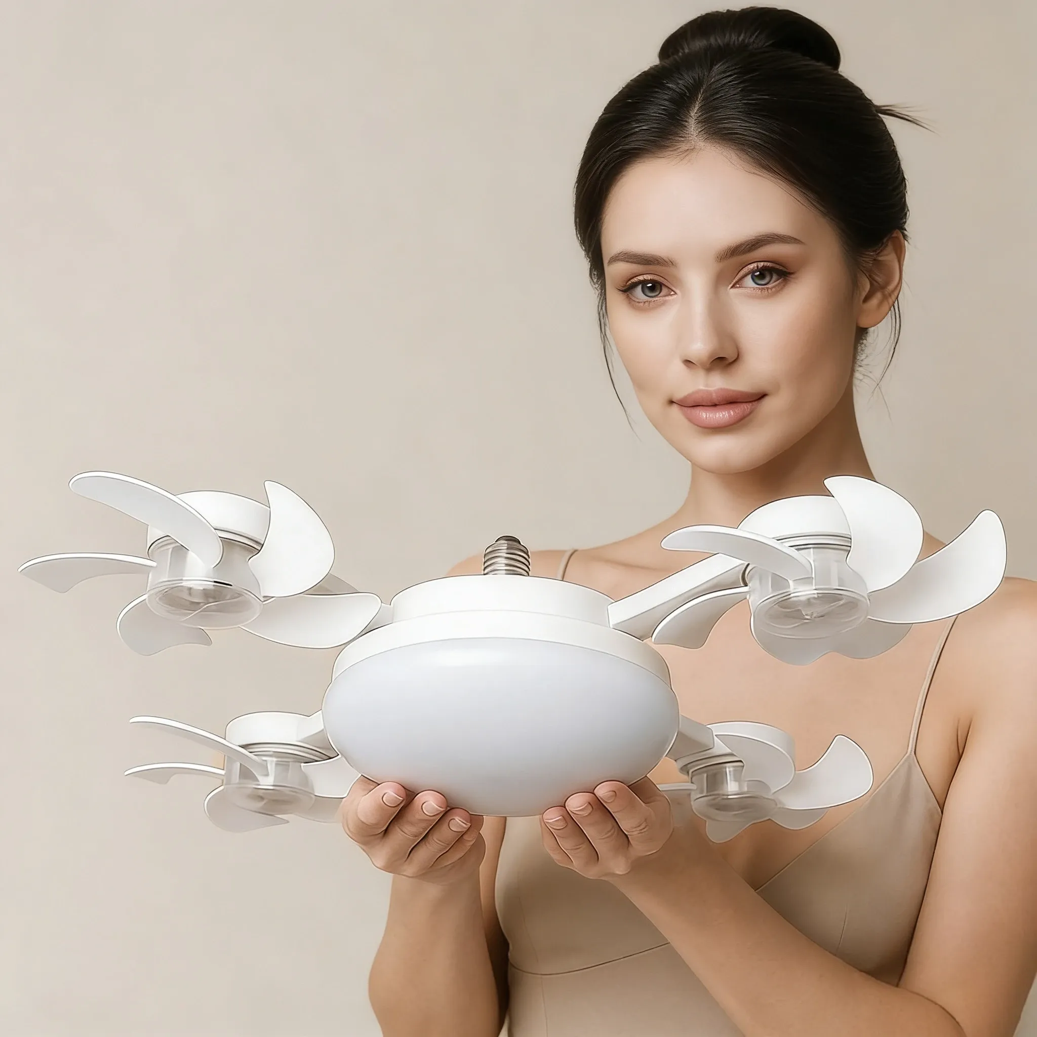 2-in-1 hanging fan light