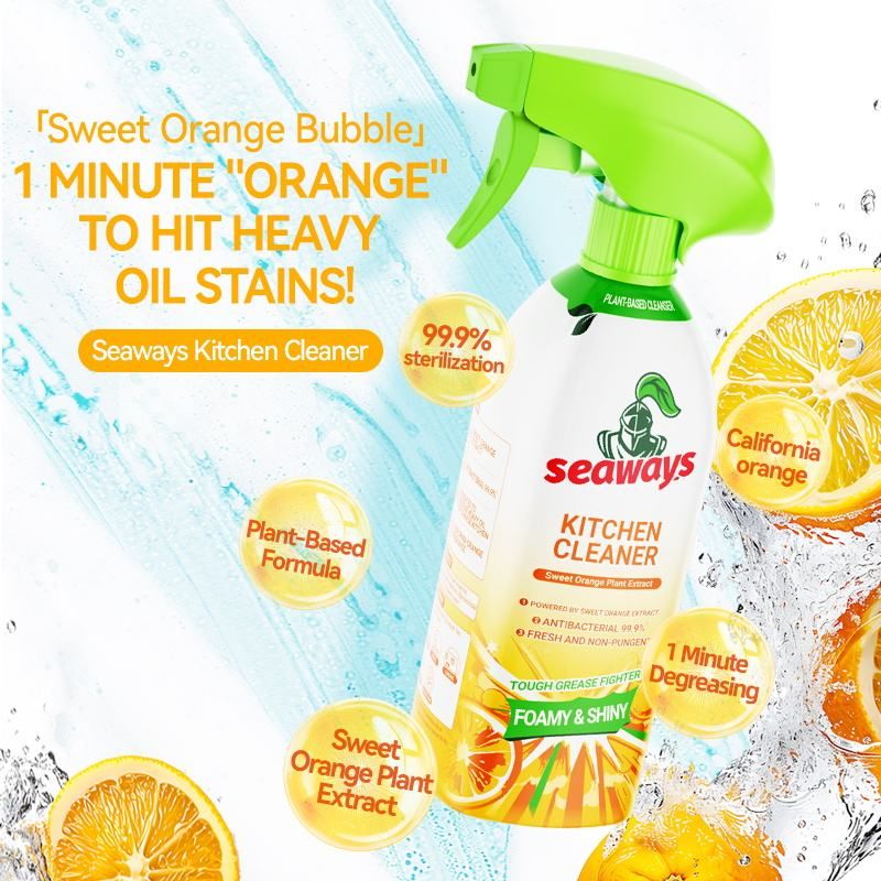 Kitchen high-efficiency degreasing cleaner