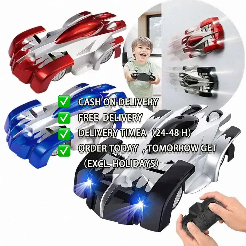 Hot-selling Glimmer Stunt Wall climbing remote control racing car