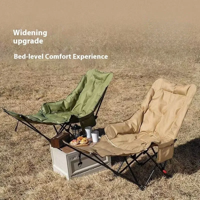 Chaise Lounge Outdoor Folding Chair Camping Chair Portable Moon Chair Adjustable Office Siesta Beach Chair Fishing Stool