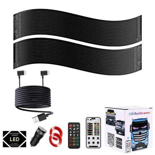 Ultra thin flexible LED display panel