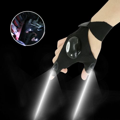 Finger-Tip Flashlight Gloves
