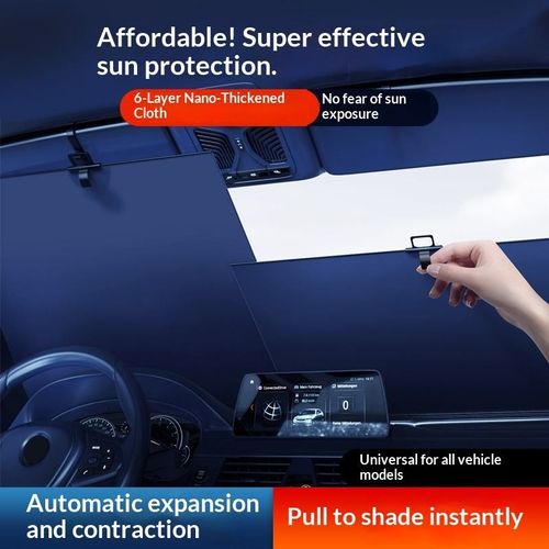 Car windscreen sun visor