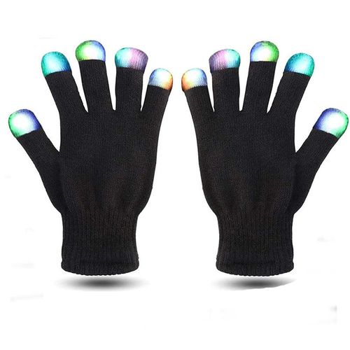 Color Changing Fingertips Flashing Led Gloves