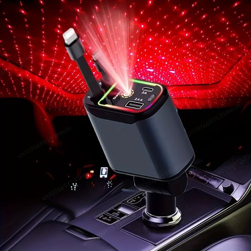 4-in-1 Retractable Car Charger