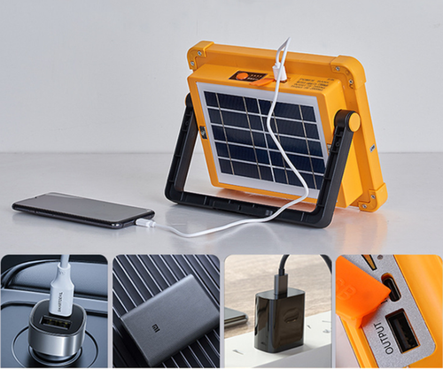 Rechargeable Portable Solar LED Work Light