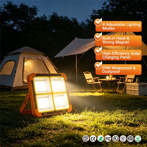 Rechargeable Portable Solar LED Work Light