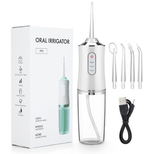 Cordless Portable Digital Water Flosser – Waterproof Teeth Cleaner for Home & Travel
